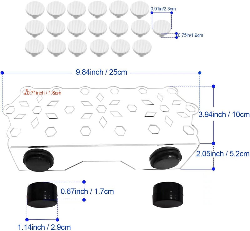 Saricho Coral frag Magnetic Holder Set with 19 Coral frag Plug Ceramic Bases - Image 3